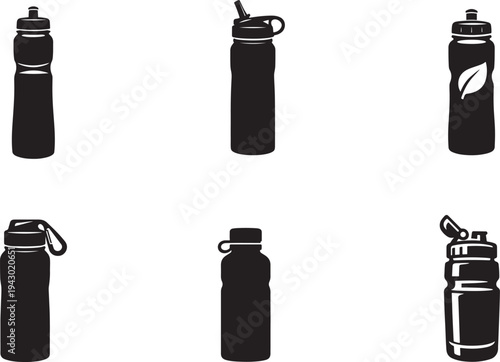  Reusable water bottle collection for eco lifestyle, hydration, refill culture and sustainability