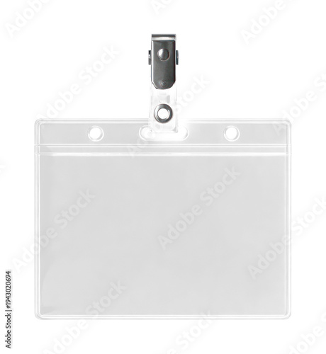 PNG Clear plastic badge holder clip