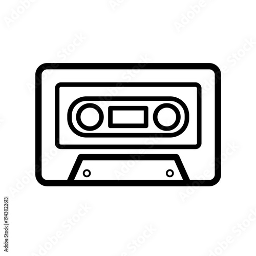 Cassette tape  - vector icon
