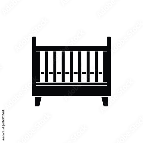 Baby crib for infant sleeping.