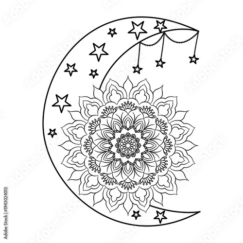 Mandala Coloring Book Page Vector037