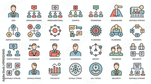 business people icons