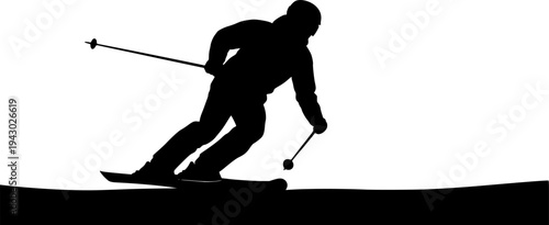 Skiing silhouette, Skier silhouette, Ski silhouette, Skier vector set, Snowboarding silhouette, Winter sport silhouette
