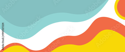 Colorful abstract geometric pop art background with wave pattern. modern vector illustration eps 10