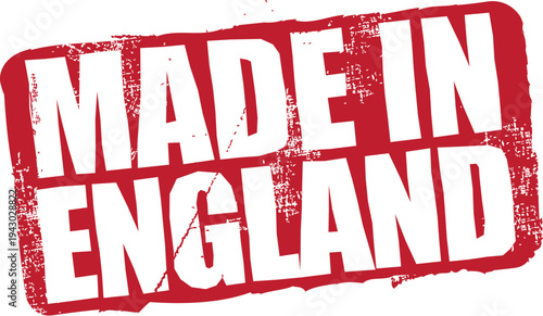 Made in England Rubber Stamp