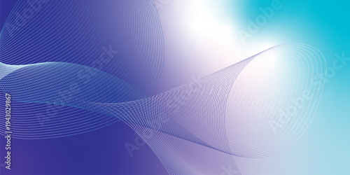 Abstract navy, white, and azure luminous waves sweeping through a dark atmospheric background with scattered glittering micro particles, modern digital tech theme, vector style.