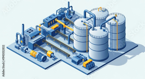 Industrial Plant Tanks and Machinery.