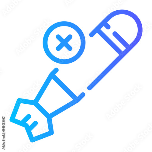 delete gradient icon