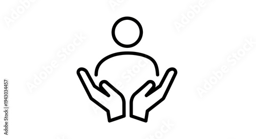 Human Care Icon Vector Illustration