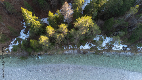 UNESCO World Natural Heritage Wilderness Area Dürrenstein-Lassingtal on the border between Styria and Lower Austria.The Lassingbach is a right tributary of the Salza river in the Ybbstal Alps in Austr