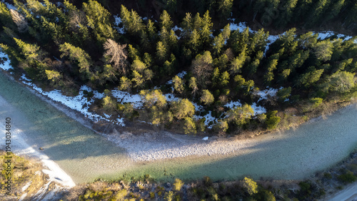 UNESCO World Natural Heritage Wilderness Area Dürrenstein-Lassingtal on the border between Styria and Lower Austria.The Lassingbach is a right tributary of the Salza river in the Ybbstal Alps in Austr