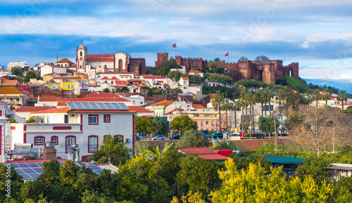 Fotografie City landscape of Silves in Algarve, tour tourism or exploration of Portugal