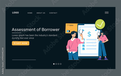Illustrative Assessment of Borrower with Checklist Interaction