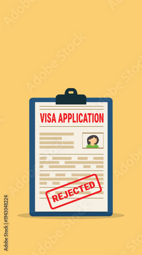 Visa application form denied. Denied Application visa . Document for travel. Travel denied. Immigration visa denied	