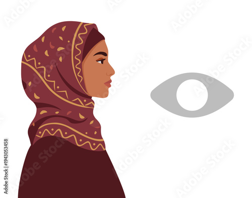 Colorful diverse women portraits in profile. Multicultural female characters with different hairstyles, skin tones and identities. Representation of women diversity, individuality and female empowerme