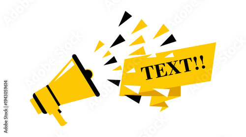 3D yellow paper plane breaking through barriers with text space for motivation and success concept