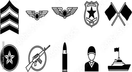 Military and aviation insignia symbols