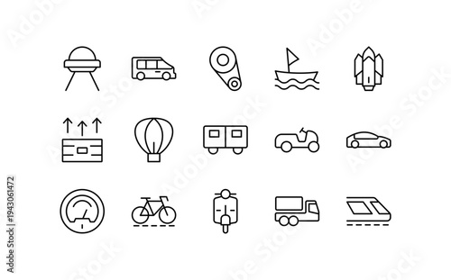 Foto Transport, bicycle, car, boat, train, plane, motorcycle, truck, flight, parachut