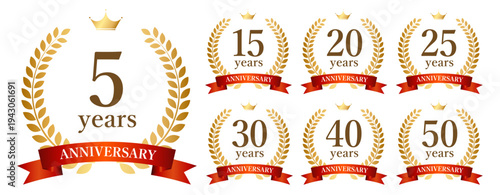 アニバーサリーエンブレムセット（周年記念ゴールドバッジ）Anniversary Emblem Set