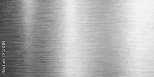 High-quality brushed metal background featuring a polished silver steel plate texture with a shiny metallic stainless surface and a grey industrial aluminum pattern on a smooth titanium alloy sheet