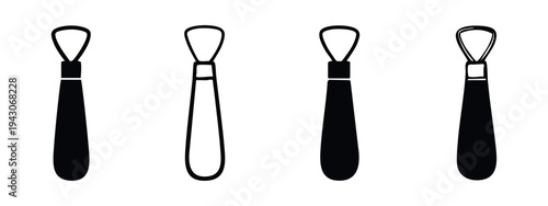 Pottery Loop Tool Icon Set - Clay Sculpting and Ceramic Art Supplies