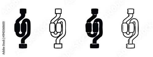 Homebrewing Fermentation Airlock Bubbler Icons Set