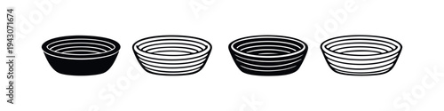 Compression Spring Icon Set. Mechanical Component Vector Collection of Coil Spring Elements.