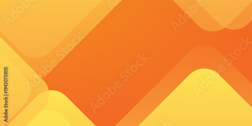Abstract orange and yellow geometric background. Dynamic shapes composition. Cool background design for posters. Vector illustration