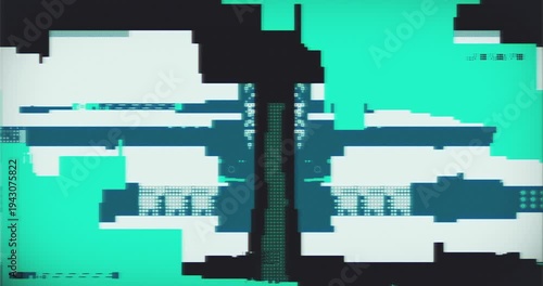 Information Flow Concept Motion Graphic With Digital Elements