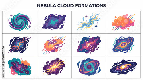 Cosmic Nebula Cloud Formations - Space Galaxy Art
