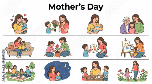 Mother's Day - Family Moments and Love