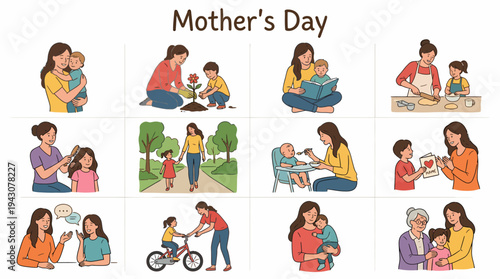 Mother's Day Family Moments: Love, Care, and Childhood Activities