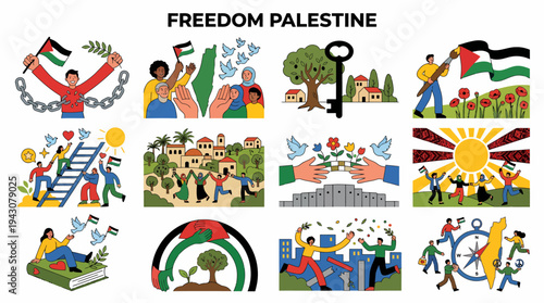 Palestine Freedom and Hope Collage