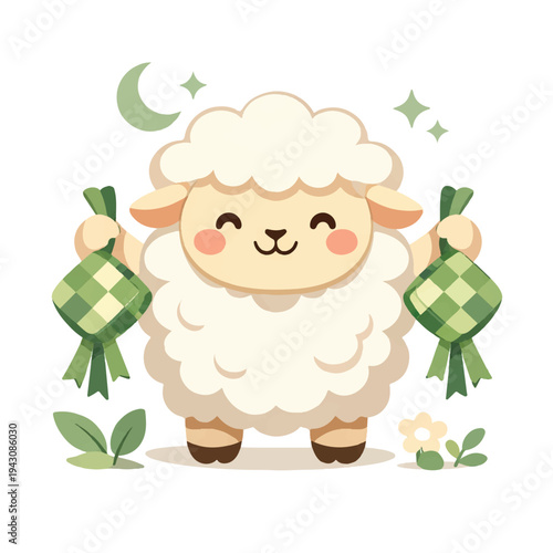 Eid al-Adha sheep illustration