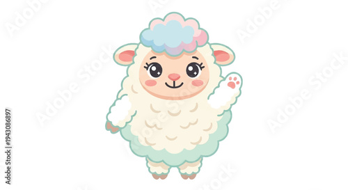 Eid al-Adha sheep illustration