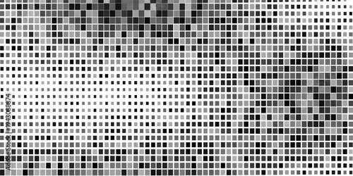 Fading cross shape gradient pattern. Abstract plus sign gradation background. Back and white geometric halftone wallpaper for graphic design, poster, medical banner. 