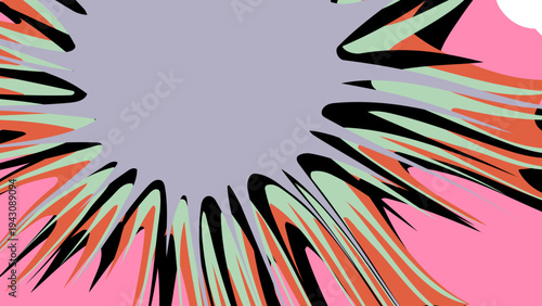 Abstract background with a lot of different colors and shapes.