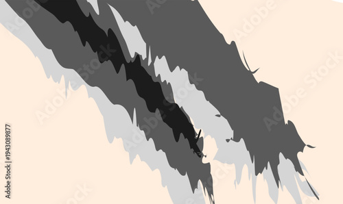 Monochrome Abstract Blur With Curved Texture and Soft Motion Feel for Background Use