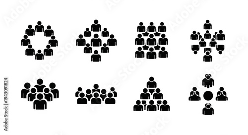 Diverse Crowd Formations - A Visual Representation of Group Dynamics.