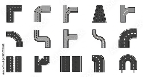 Road Construction Elements - A Variety of Roadway Designs.