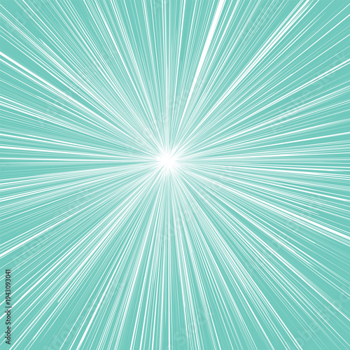 rays are blue background. superhero design. Starburst cartoon style.