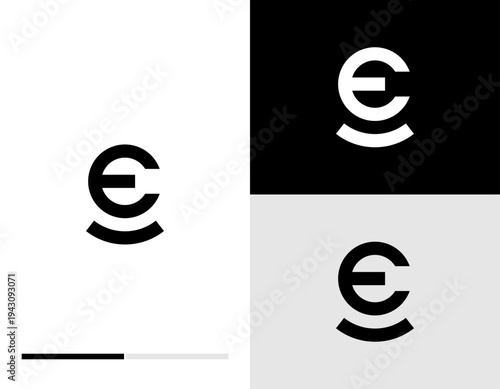 Letter e logo designs