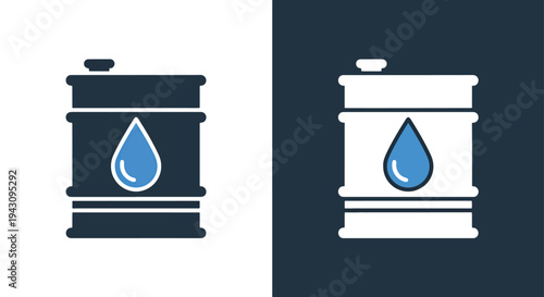 Water Drop Icon Set - Minimal Design Flat Modern Clean Vector - Glyph solid icon - Editable modern style icon