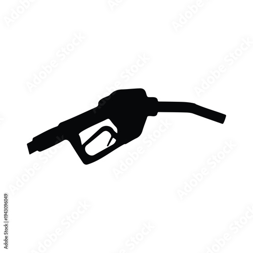 Fuel nozzle silhouette icon vector flat design.