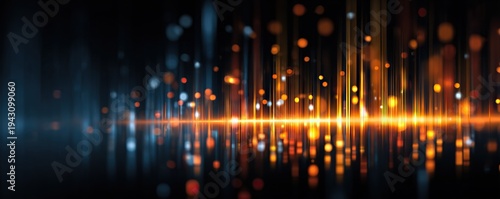 Digital background perfect for tech processes, neural networks, artificial intelligence, data transfer and encryption, digital archives, sound and graphic presentations, science, education, etc.