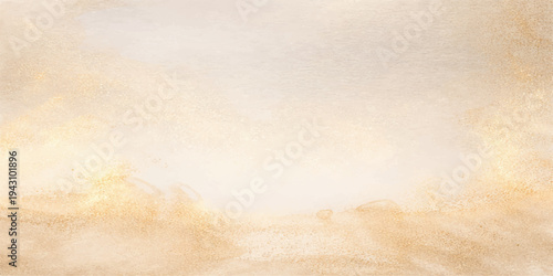 A blank vintage parchment with a grungy brown texture and stained beige pattern provides an aged antique paper background for retro design