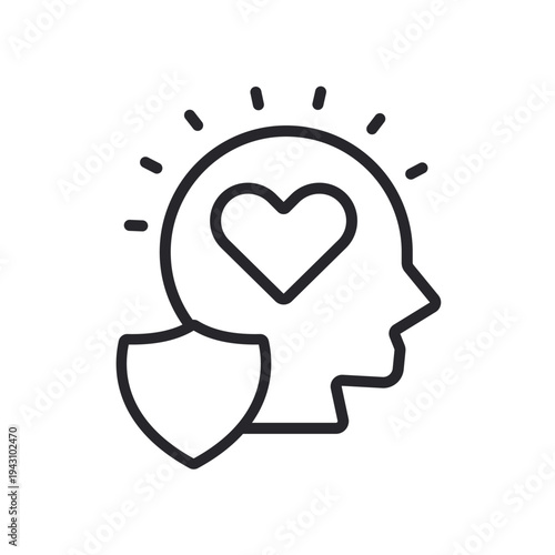 sincerity icons outline and Flat Style,transparent background