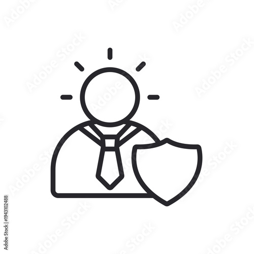 confidence icons outline and Flat Style,transparent background