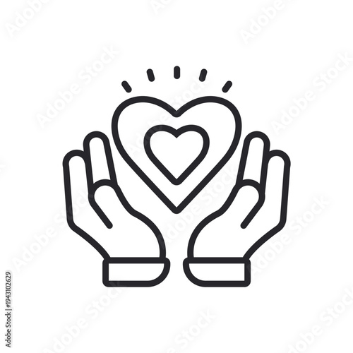 loyalty icons outline and Flat Style,transparent background