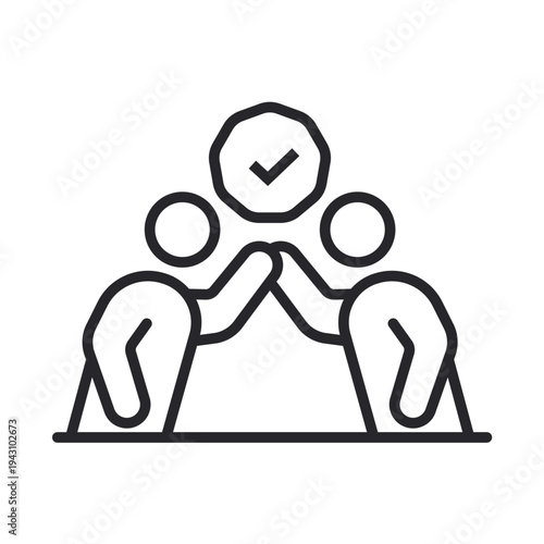 commitments icons outline and Flat Style,transparent background